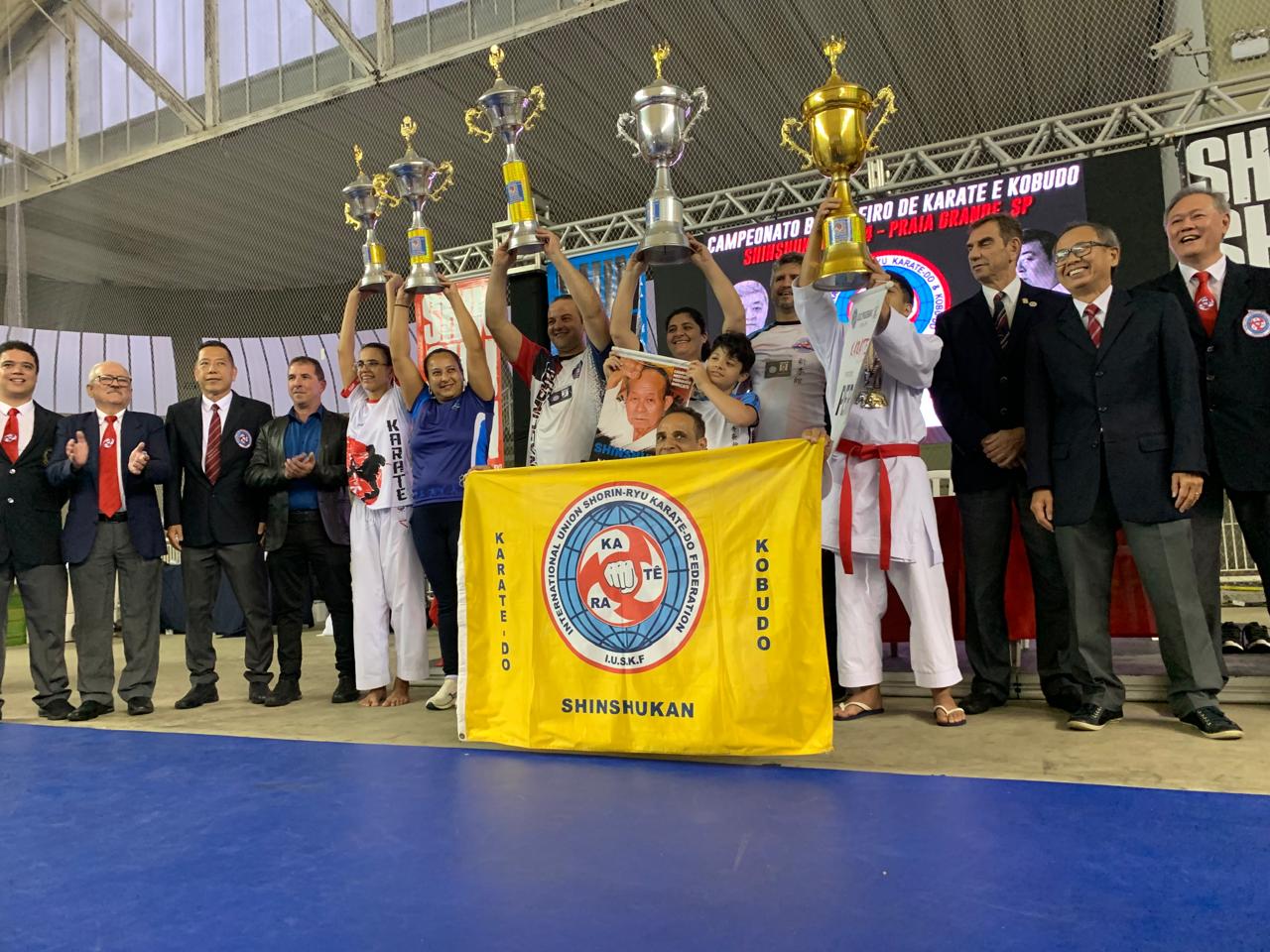 Equipe Muguen Kan no Campeonato Brasileiro de Karate e Kobudo Shinshukan