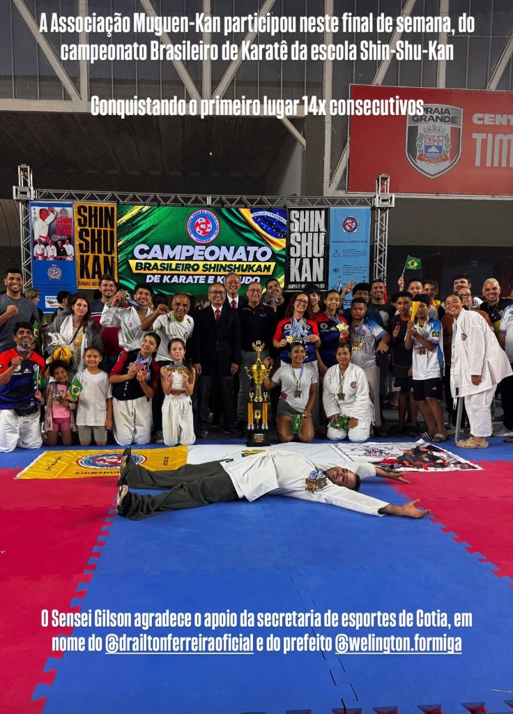 Equipe Muguen-Kan 14x Campeã do Campeonato Brasileiro Shinshukan 2026